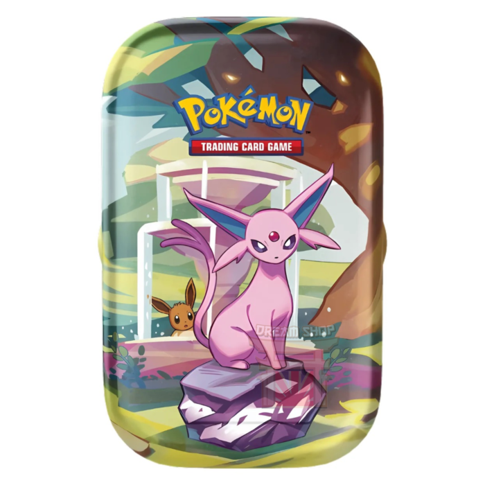 Pokémon GCC Scarlatto e Violetto Evoluzioni Prismatiche Mini Tin da Collezione Espeon (IT)