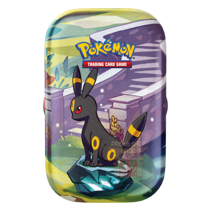 Pokémon GCC Scarlatto e Violetto Evoluzioni Prismatiche Mini Tin da Collezione Umbreon (IT)