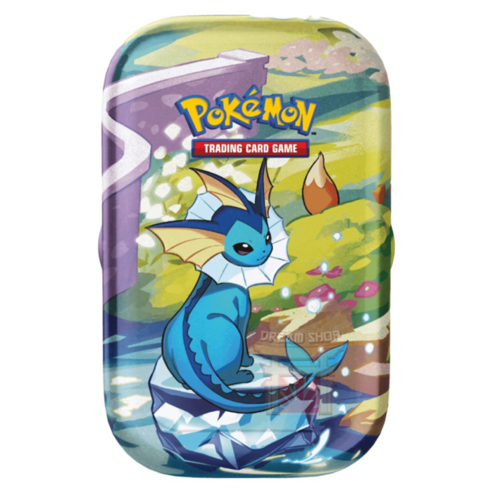 Pokémon GCC Scarlatto e Violetto Evoluzioni Prismatiche Mini Tin da Collezione Vaporeon (IT)