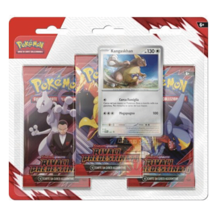 Pokémon GCC Scarlatto e Violetto Rivali Predestinati Blister 3 buste Kangaskhan (IT)