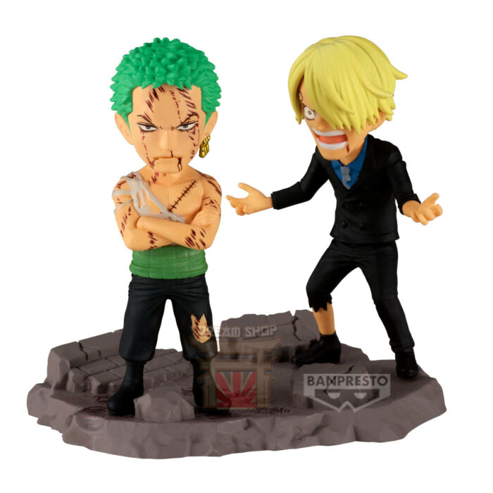Ronoroa Zoro e Sanji World Collectable Figure Log Stories