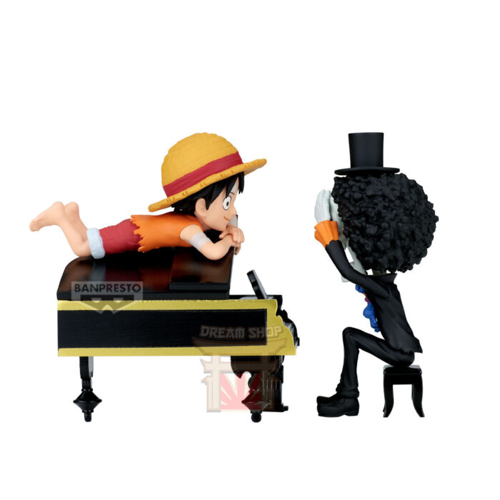 Monkey D. Luffy e Brook One Piece World Collectable Figure Log Stories