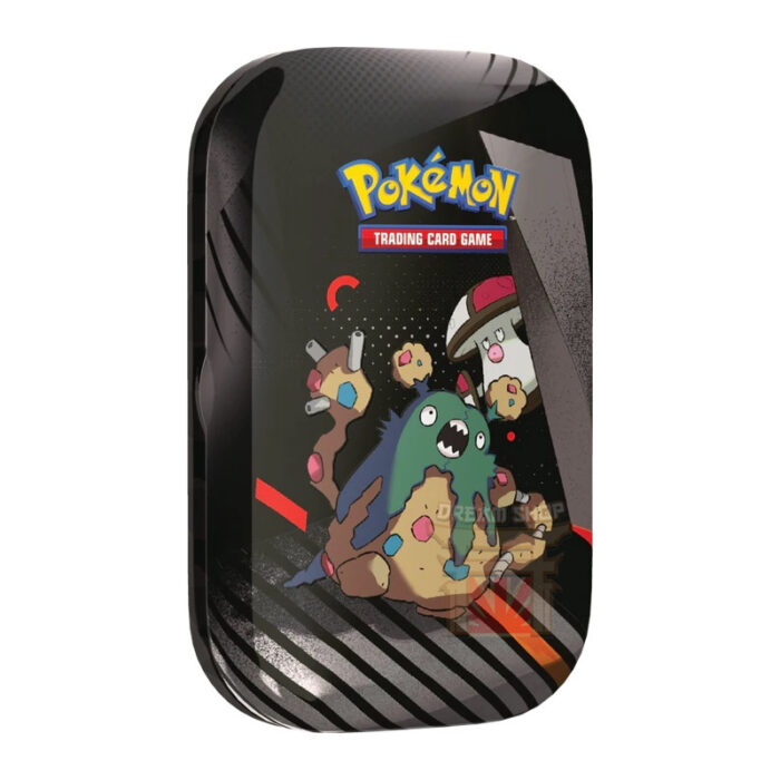 Pokémon GCC Scarlatto e Violetto Luce Nera e Fuoco Bianco Mini Tin Garbodor e Foongus (IT)