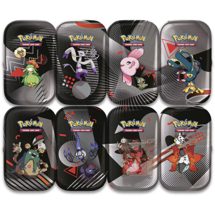 Pokémon GCC Scarlatto e Violetto Luce Nera e Fuoco Bianco Mini Tin Set Completo (IT)